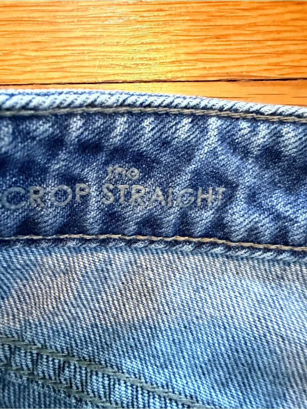 Liverpool Light Blue Distressed Cropped Jeans